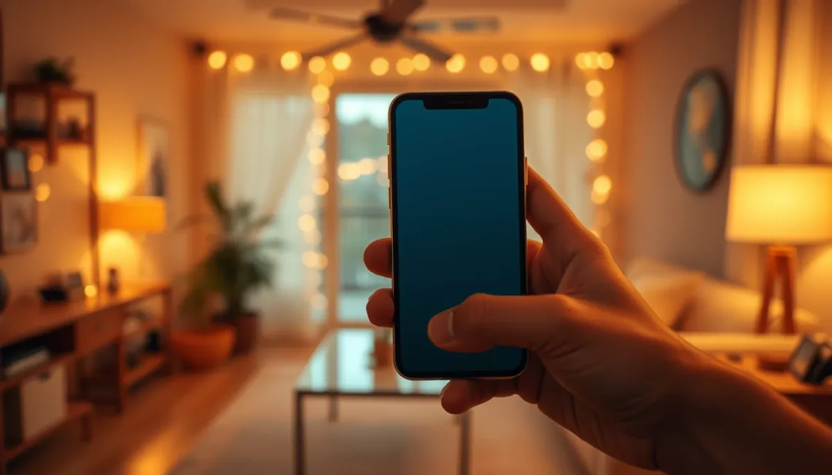 Personne tenant un smartphone dans un cadre intime, illustrant les données à ne pas partager avec une IA de guidance