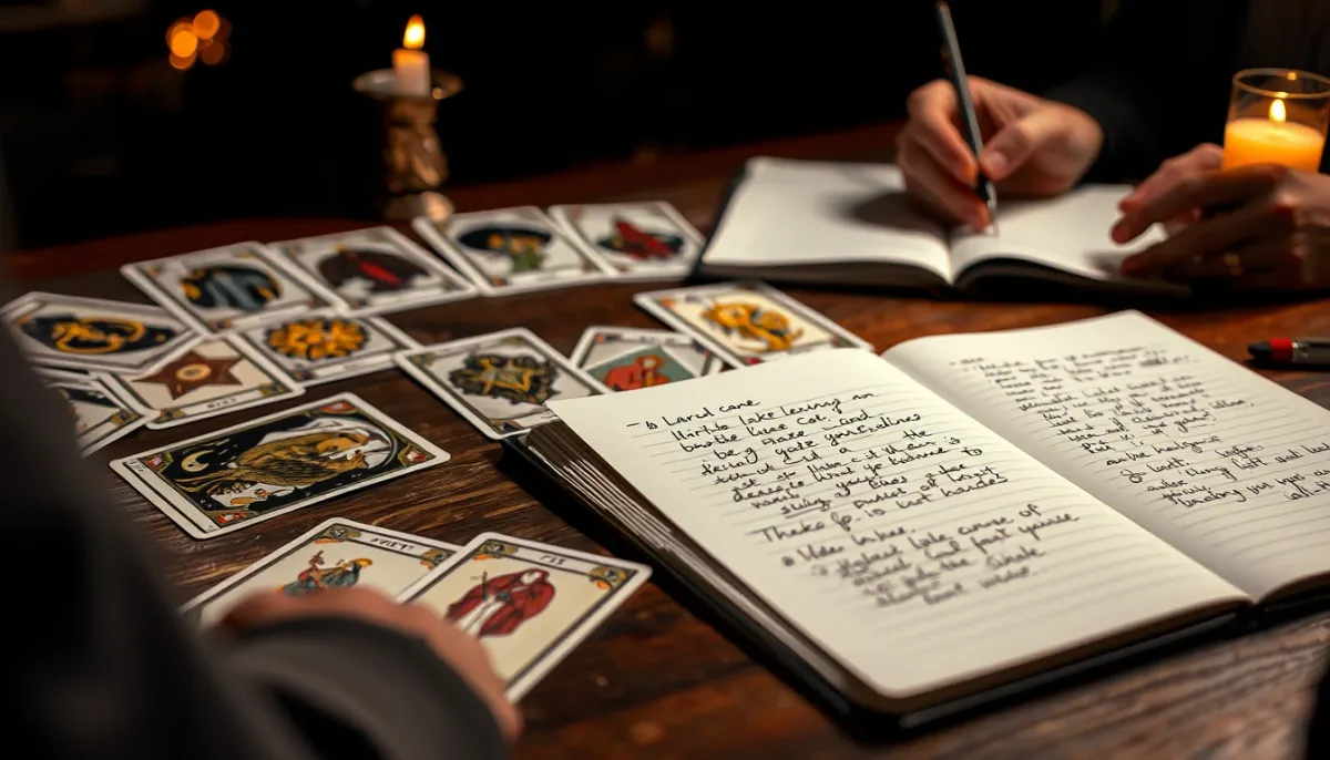 Ce que vous payez lors d'une consultation tarot par téléphone : cartes étalées et carnet de notes