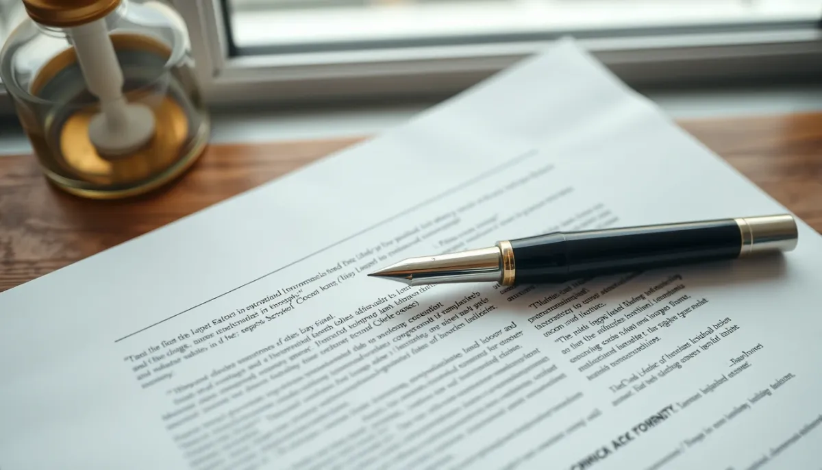 Document imprimé avec stylo, représentant une réponse de voyance par écrit