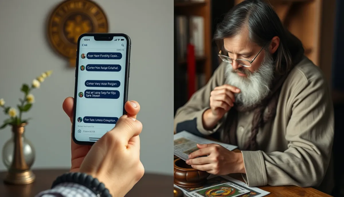 Avantages et limites de la voyance par WhatsApp : comparaison avec une consultation en présentiel